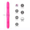 Zena Dual Thrusting Vibrator Pink by Maia Toys features rechargeable dual motors, silicone body, 10 functions, and thrusting action.