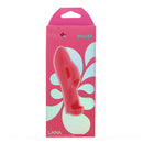 Lana Liquid Silicone Finger Vibrator Red by Maia Toys packaging design in vibrant pink.