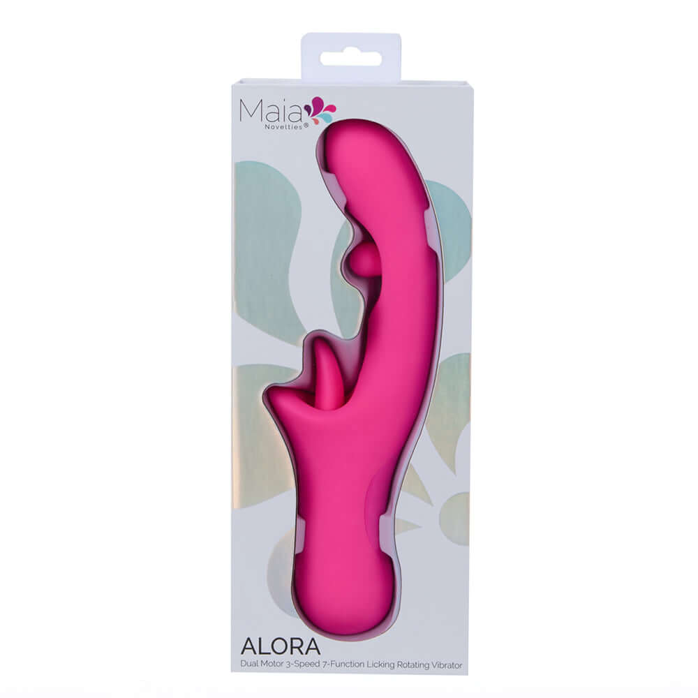 Alora Dual Motor Licking and Rotating Vibrator Pink