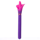 Vala Dual Jaguar Power Flower Vibrator Purple by Maia Toys, elegant flower-shaped design with dual motors