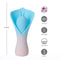 Mina Jaguar Power Mini Flower Vibrator Blue by Maia Toys with soft tips and 10 functions, 4.5 inches, rechargeable and submersible.