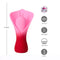 Mina Jaguar Power Mini Flower Vibrator Pink by Maia Toys features soft silicone design, 10 functions, and submersible capability.