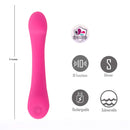 Kenna Flex Shaft G Spot Vibrator Pink by Maia Toys features silicone design, 10 functions, rechargeable and submersible.