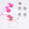 Molli Vibrating Nipple Clamps and Necklace Pink by Maia Toys, showcasing vibrant design with remote control and features.