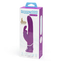 Happy Rabbit Curve Power Motion Rabbit Vibrator Purple packaging displaying its features and vibrant color.