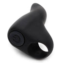 Fifty Shades Of Grey Sensation Rechargeable Finger Vibrator, sleek black finger vibrator with power button.