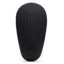 Fifty Shades Of Grey Sensation Clitoral Vibrator, sleek black design with textured surface for enhanced pleasure.