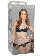 Main Squeeze Faye Reagan Ultraskyn Pussy Masturbator Vanilla packaging featuring a model in lingerie.