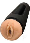 Main Squeeze Faye Reagan Ultraskyn Pussy Masturbator Vanilla in a discreet black stroker design.
