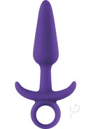 Inya Prince Silicone Butt Plug Small Purple with tapered design for comfortable anal exploration.