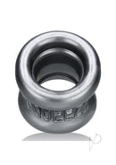 Oxballs Squeeze Soft Grip Ball Stretcher Silver with hourglass profile and comfortable grip design.