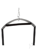 Lux Fetish Fantasy Sex Swing Black strong suspension system for elevated intimate play and exploration.