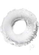 Oxballs Atomic Jock Jelly Bean Cock Ring Clear showcasing its playful design and comfortable fit.