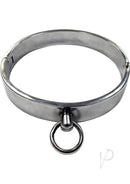 Rouge Stainless Steel Collar Silver offering a sleek and durable design for structured role play and controlled restraint