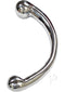 Rouge Stainless Steel Wand Anal Vaginal Dildo Silver with a sleek, curved design for precision and elegance.