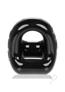Oxballs 360 2-Way Cock Ring and Ball Sling Black showing a compact and stretchy design for enhanced comfort.