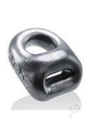 Oxballs 360 2-Way Cock Ring and Ball Sling Silver, versatile dual-purpose cock toy for enhanced pleasure.