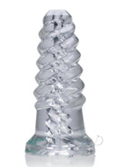 Oxballs Screw'd Super-Squishy Masturbator Clear with twisting spiral design for intense solo play.