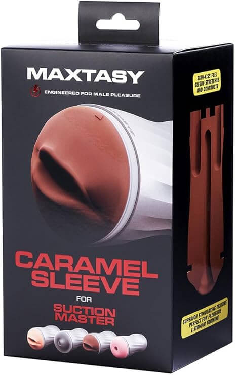 MAXTASY SUCTION SLEEVE REALISTIC CARAMEL REPLACEMENT-0