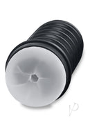 ZOLO The Perfect Backdoor Masturbator Butt Clear with realistic texture and adjustable suction design.