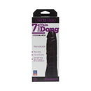 Vac-U-Lock The Naturals 7 Inch Thin Dildo CodeBlack packaging with product details and description.