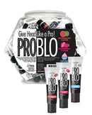 Problo Give Head like a Pro 10 ml Strawberry and Watermelon Display with various flavored tubes.