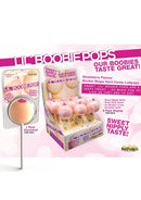 Lil Boobie Pops Strawberry Candy 9 Piece Counter Display showcases fun and fruity lollipops for parties.