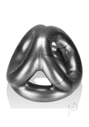 Oxballs Tri-Sport 3 Ring Cock Sling Silver made from FLEXtpr for comfort and support.