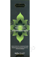 Kama Sutra Prolong Pleasure Balm Male Desensitizer 0.4 Oz performance gel for him packaging.