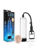 Performance VX5 Male Enhancement Penis Pump System Clear with pump, cylinder, and accessories displayed.