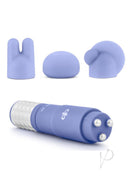 Rose Revitalize Massage Kit with Attachments Periwinkle featuring silicone attachments for targeted relaxation.
