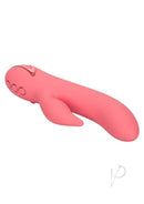 California Dreaming San Francisco Sweetheart Rabbit Vibrator in soft pink silicone for dual pleasure.