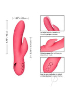 California Dreaming San Francisco Sweetheart Rabbit Vibrator features a curved shaft and clitoral stimulator for dual pleasure.
