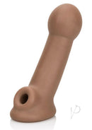 Ultimate Extender Penis Sleeve 6.25 Inch Chocolate in soft, stretchy TPR for enhanced intimate pleasure.