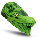 Creature Cocks Dragon Tamer Silicone Stroker Green featuring a fierce dragon head design.