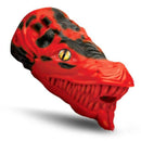 Creature Cocks Dragon Tamer Silicone Stroker Red featuring a fierce dragon head design with detailed texture.