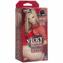 Vicky Vette Vicky Quickie Pussy & Ass Masturbator packaging showcasing the double-ended stroker from Doc Johnson.