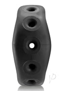 Oxballs Air Silicone Sport Cock Ring Black with a smooth, lightweight design and multiple openings for enhanced comfort.