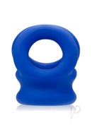 Oxballs Tri-Squeeze 3-Ring Ball Stretching Sling Blue, designed for comfort and enhanced bulge.
