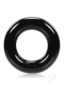Oxballs OXR-1 Jelly Cock Ring Black, sleek black rubber cock ring, stretchy and comfortable design.
