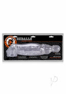 Oxballs Butch Cock Sheath Penis Extender Clear packaging showcasing the unique design and features.