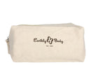 Earthly Body Hemp Seed Shower and Spa Gift Set canvas pouch with brand logo