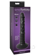 Anal Fantasy Elite Vibrating Ass Fucker Thrusting Dildo packaging with features and design.
