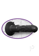 Anal Fantasy Elite Vibrating Ass Fucker Thrusting Dildo mounted on a textured surface for enhanced anal pleasure.