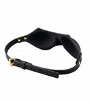 Temptasia Ardor Silicone Blindfold Black with soft silicone and adjustable strap for enhanced sensory play.