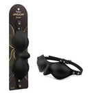 Temptasia Ardor Silicone Blindfold Black showcasing its sleek design and luxurious comfort on a product display.