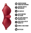 Temptasia Ardor Silicone Blindfold Red, crafted from body-safe silicone, designed for sensory play and comfort.