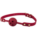 Temptasia Ardor Ball Gag Red, a silicone gag with adjustable strap, designed for comfort and sensory play.