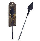 Temptasia Ardor Silicone Spade Crop Black displayed on packaging with a spade-shaped silicone head for refined sensory exploration.