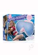Hey 19 Blue Jean Genie Ass and Pussy Masturbator packaging featuring realistic dual-channel design and ripped denim shorts.
